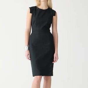 J. Crew Petite Resume Black Sheath Dress